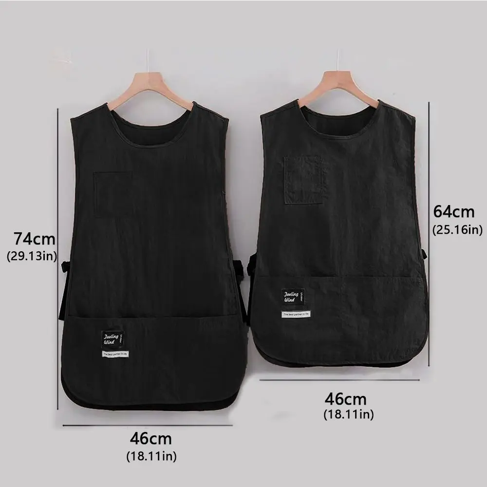 Description Picture 2 of itemWaterproof Stain-Resistant Apron Nylon Vest Style Breathable Sleeved Apron Anti Dirty Multipurpose Kitchen Aprons wholesale