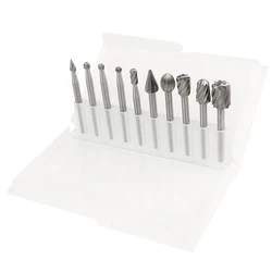 High - Performance Multi - Material Router & Drill Bit Set - 6/10pcs Premium HSS Carbide Rotary Burrs for Precise Carving and Milling (Set 1)