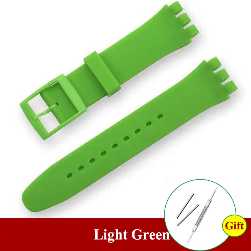 Colorful Soft Silicone Bracelet Watchband Strap Replacement with Tool
