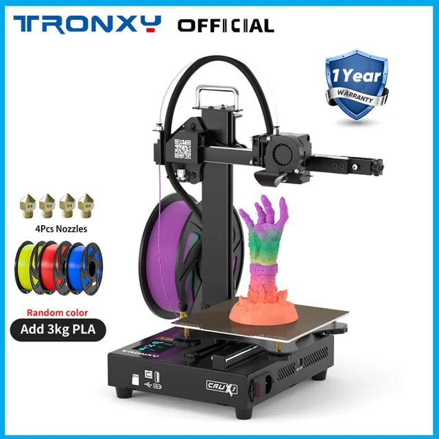 Tronxy 3D Printer CRUX 1 FDM Smart Filament Sensor Self-assemble Proximal Direct Extrusion DIY 3d Printer Kit 180*180*180mm 1