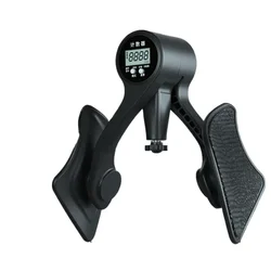 Adjustable Pelvic Floor and Thigh Fitness Exerciser with Digital Counter (Black)