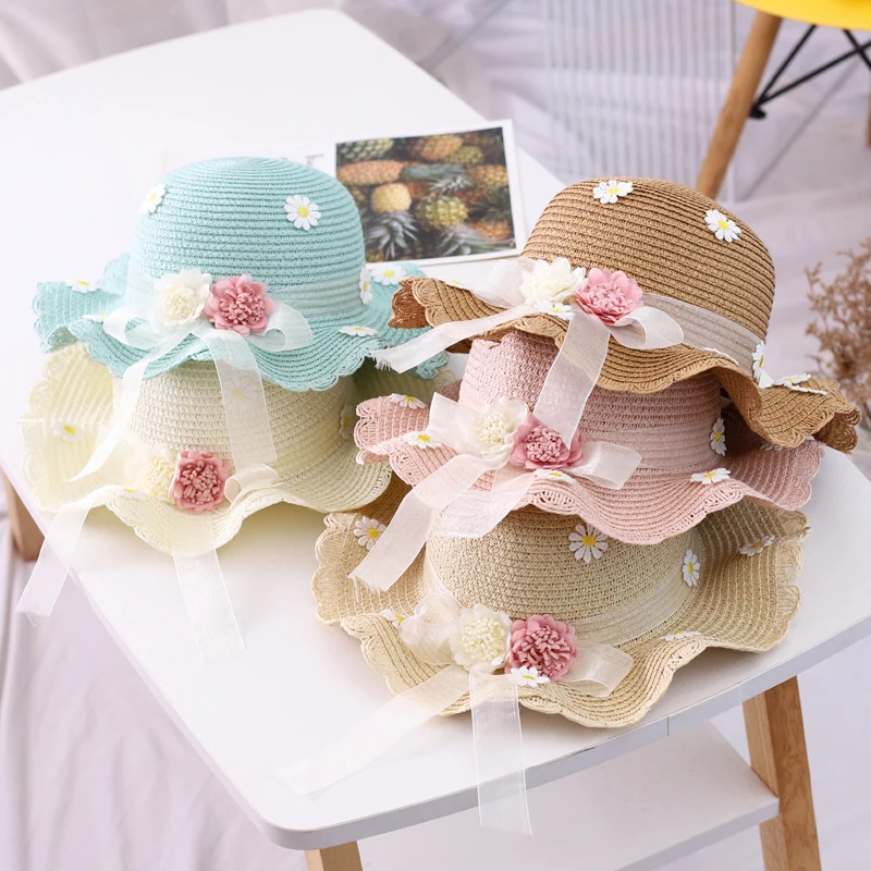 

Kids Sun Visor Hat Wide Brim Summer UV Protection Beach Sport Cap For Children Girls Packable Summer Beach Hats
