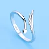 Hot 925 Sterling Silver Ring AAA Zircon Adjustable Simplicity Fashion Exquisite Women Jewelry Accessories Wedding Party Gift 4