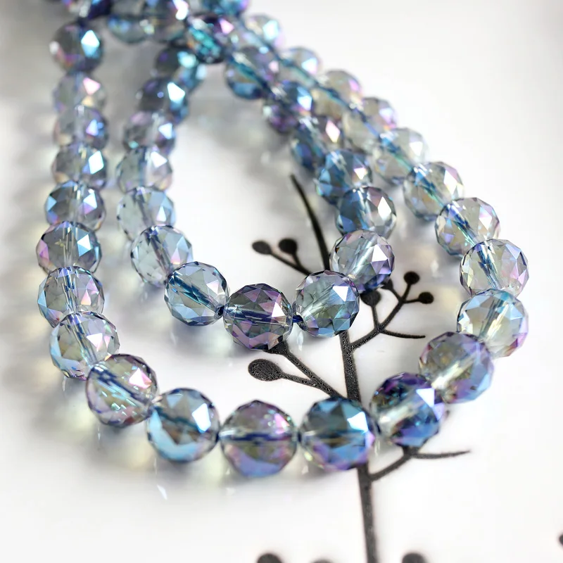 Natural Angel Aqua Aura Quartz Beads 6mm8mm10mm12mm 15