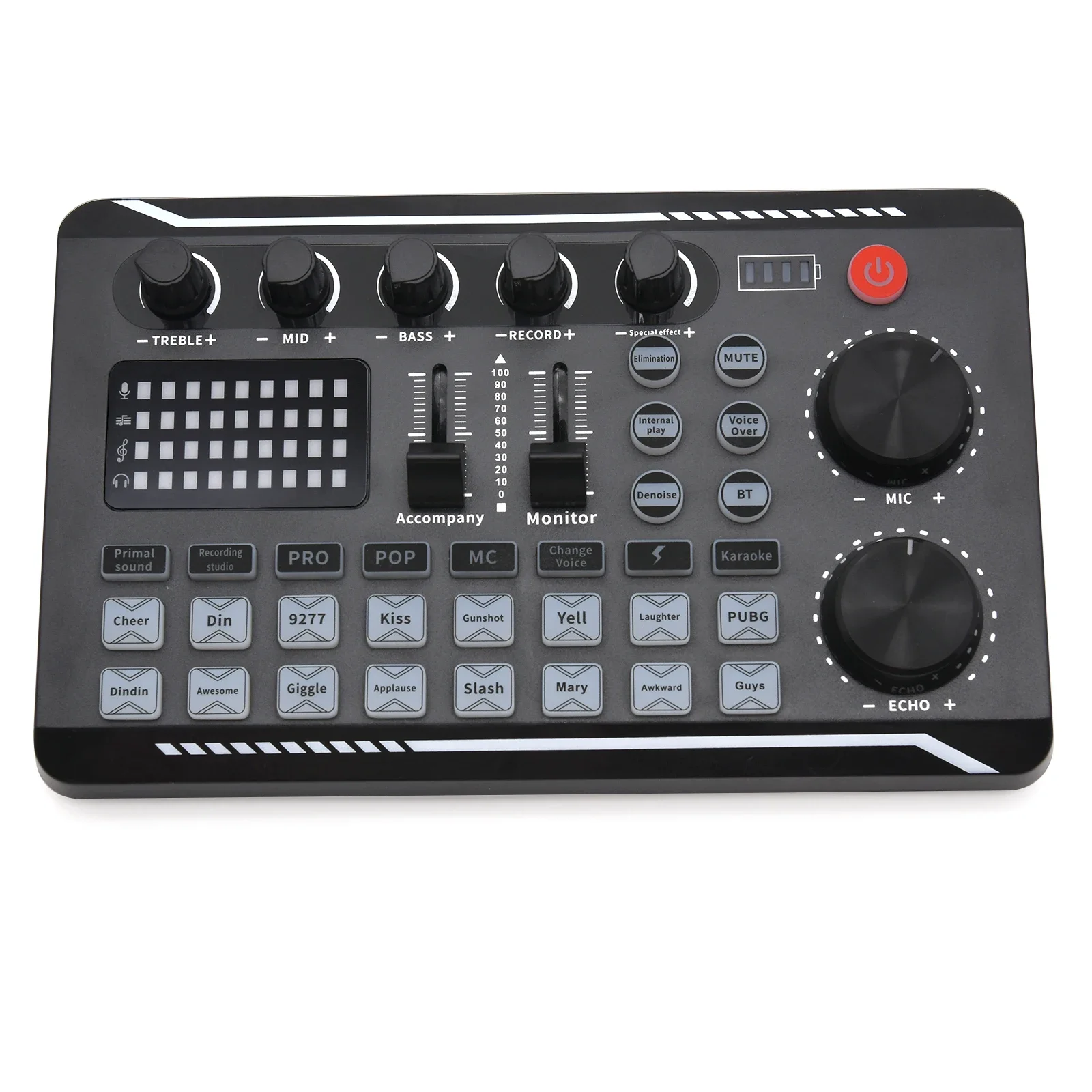 F998 Live Sound Card Bluetooth-Compatible Studio Record DJ Mixer Effects For Pho