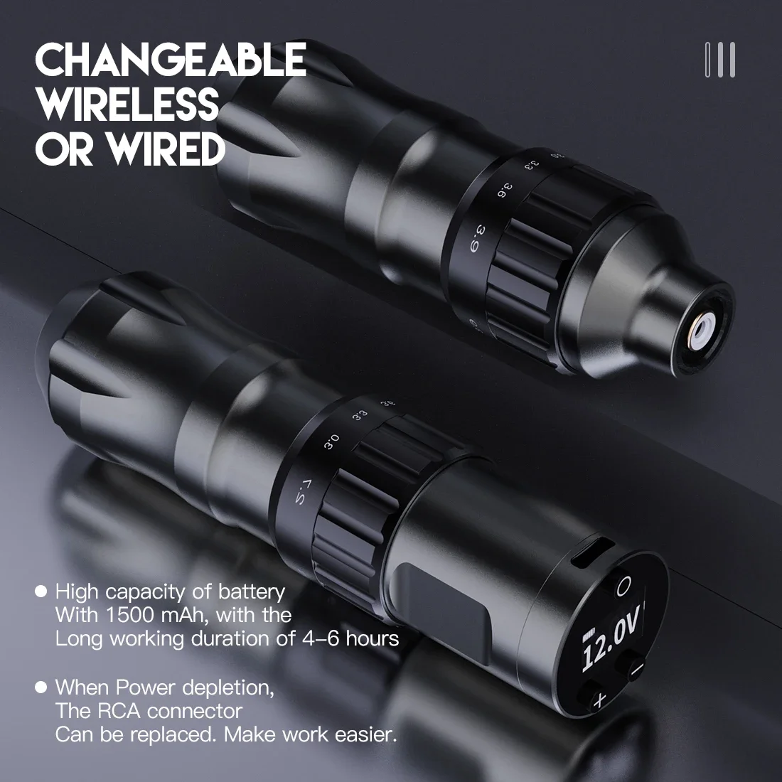 Mast Fold 2 Coreless Motor Adjustable 7 Stroke Length Changeable Wireless Or Wire Battery RCA Machine By Mcore-c2
