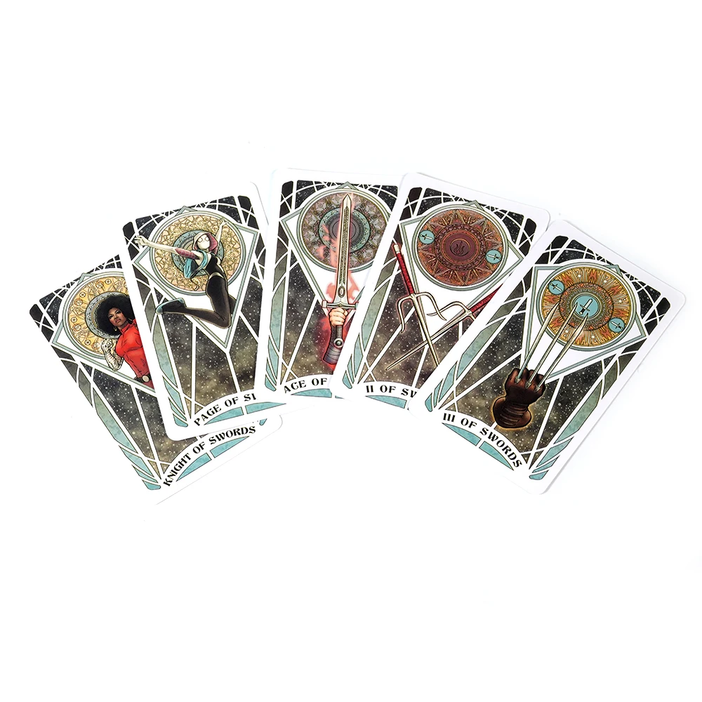 Marvel Tarot Look into the future with this lavishly illustrated tarot deck newly commissioned artwork of the Marvel Comics cano 5