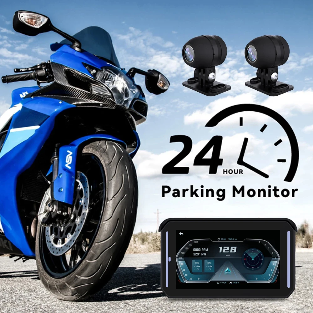 Motorcycle Wireless Carplays With 5 Inches Screen Multifuntional Steady Nav Device Riding Equipment
