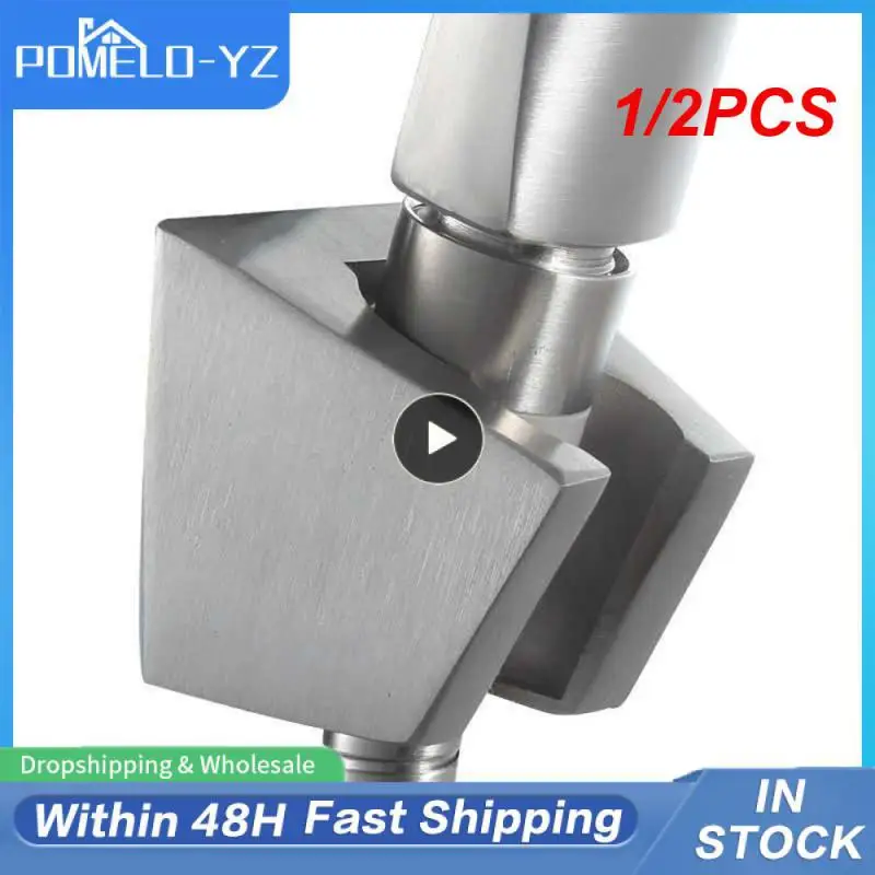 1/2PCS Durable Stainless Steel Shower Head Holder Sprinkler Base 2 Gear Adjustment Shower Bracket Wall Mounted Bathroom
