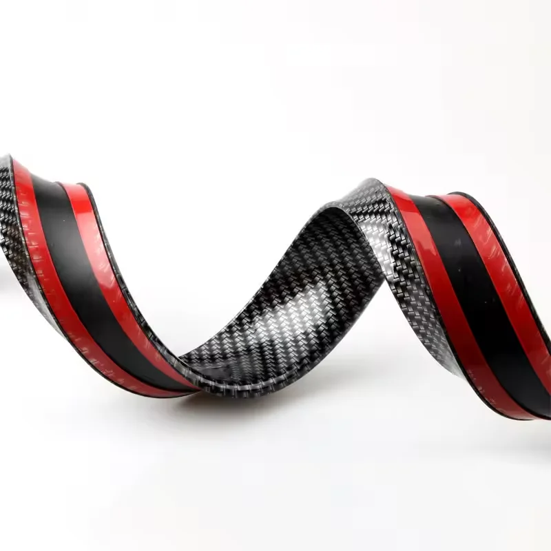 Spoiler Universale 1,5M in Fibra di Carbonio Nero Lucido per Modifica Auto, Alettone Posteriore - immagine 6