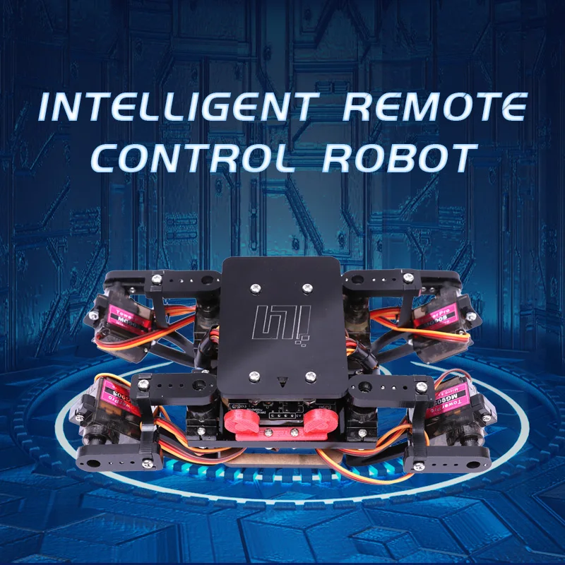 Spider Robot Arduino DIY Kit Quadruped Robot Kits Walking STEM Crawling Robot Kids Educational Scientific Robot Programming Toy