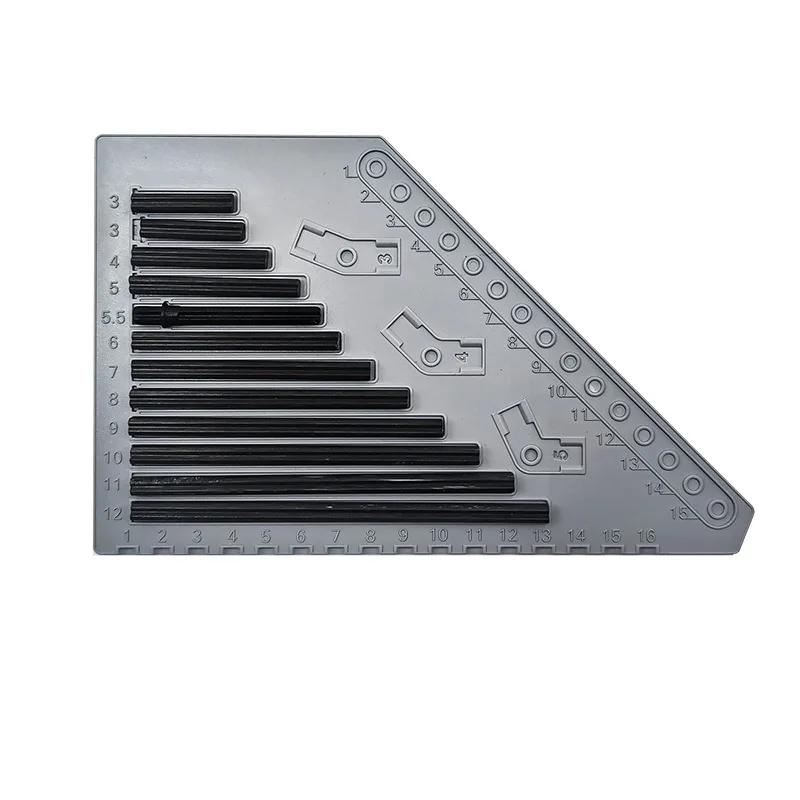 Multi-functional building block assembly aid ruler template set suitable for technology series parts measuring Model Tools Building Block Parts Model Building Parts