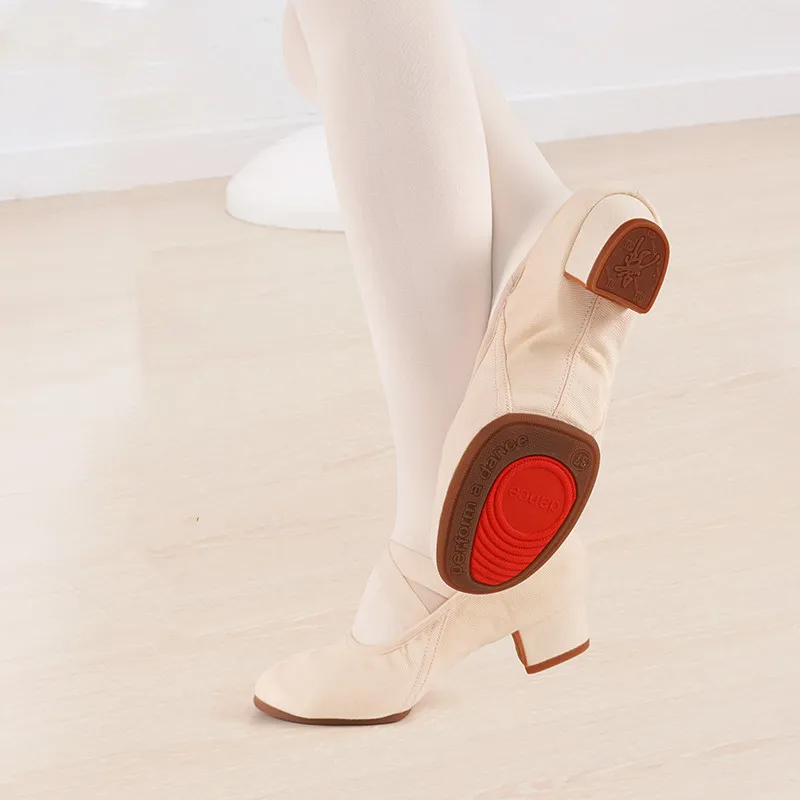 Women Ballet Shoes Girls Kids Ballet Dance Shoes Soft Sole Low Heels Jazz Dancing Exercise