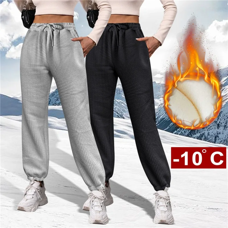 Women Fleece Pant Sweatpants, Autumn Winter Women Sweatpants