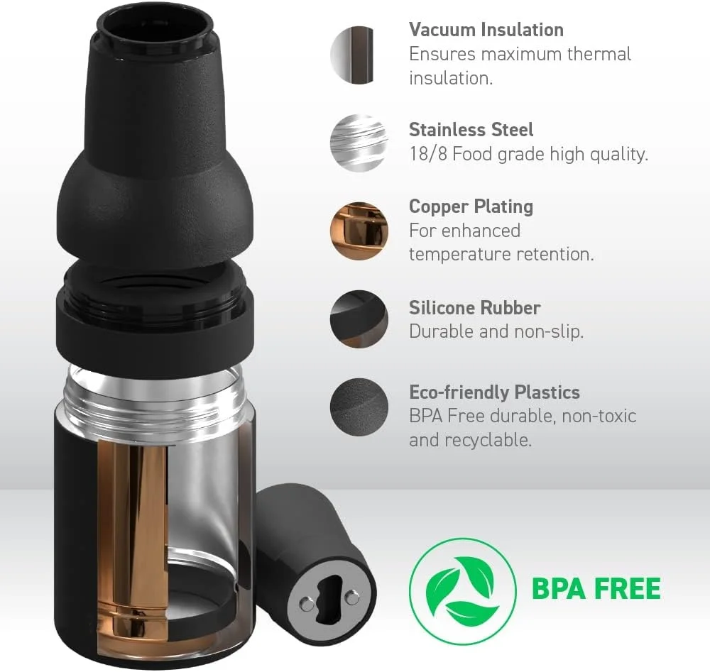 Beer Can Holder 3 in 1 Can Cooler Bar Stainless Steel Beer Drink Bottle Holder with Can Opener Double Wall Vacuum Insulated for Beer Cola
