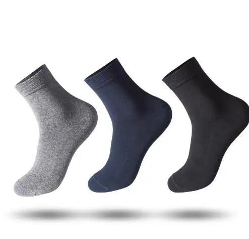 xiaomi mijia silver ion antibacterial and deodorant socks for men individual packaging cotton solid color mid-tube socks