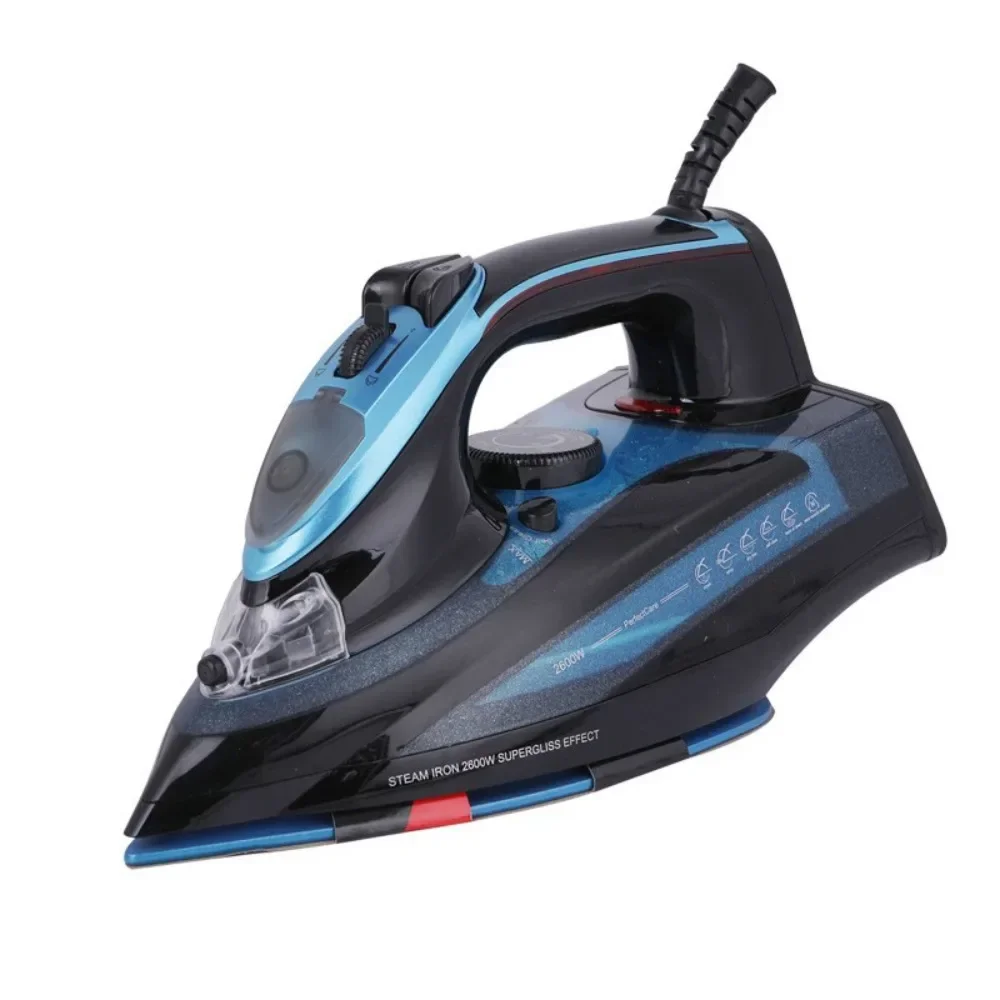Iron,Steam Iron for Clothes 2600 Watt Wet and Dry Electric Iron, Anti-Drip,Ceramic Soleplate,Fast Heat Remove Wrinkle Of Clothes 2