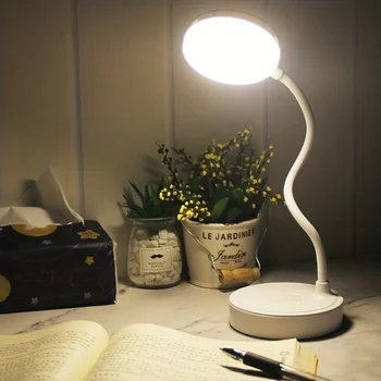 Table Lamp USB Rechargeable Desk Lamp Bed Reading Book Night Light LED Eye Protection Light Foldable for Study Office Work Lamp 1