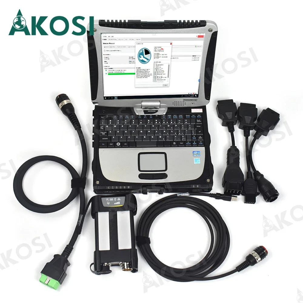 

88894000 2.8.150 VOCOM 2 Diagnostic Tool Vocom II Communication OBD2 for European Trucks diagnostic tool with CF19/CFC2 laptop