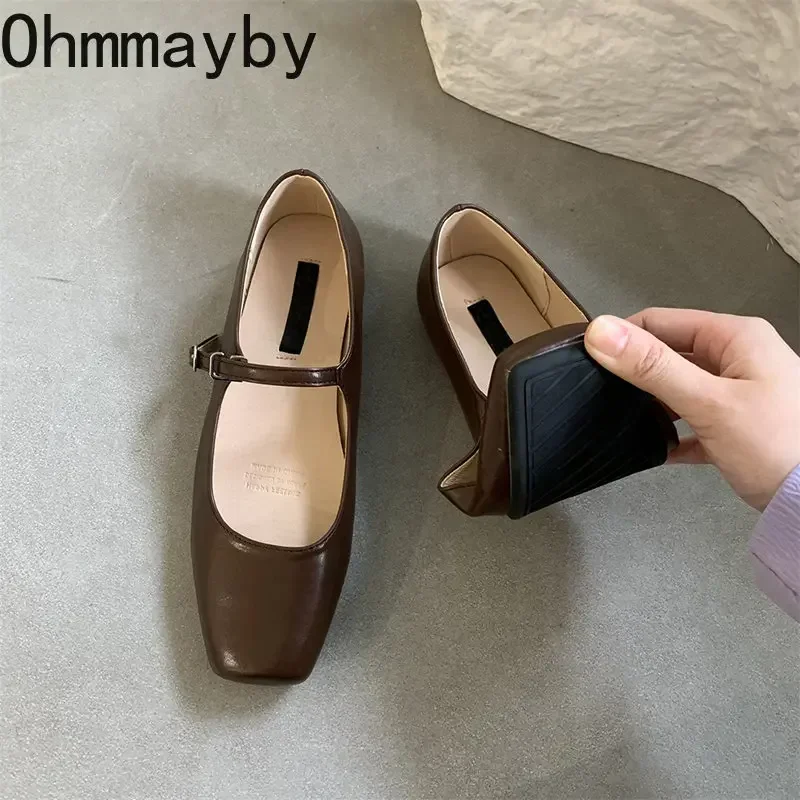 Women Shoes Spring Single Fashion Shallow Slip On Flat Casual Outdoor Ballerina Shoe