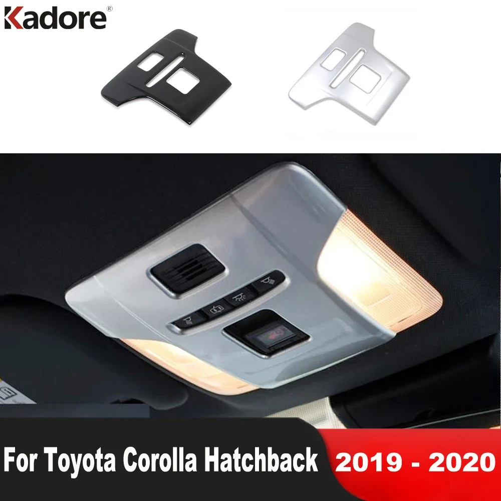 

Передняя крыша автомобиля, лампа для чтения, внутренняя отделка для Toyota Corolla 2019 2020 хэтчбек, черные аксессуары для интерьера