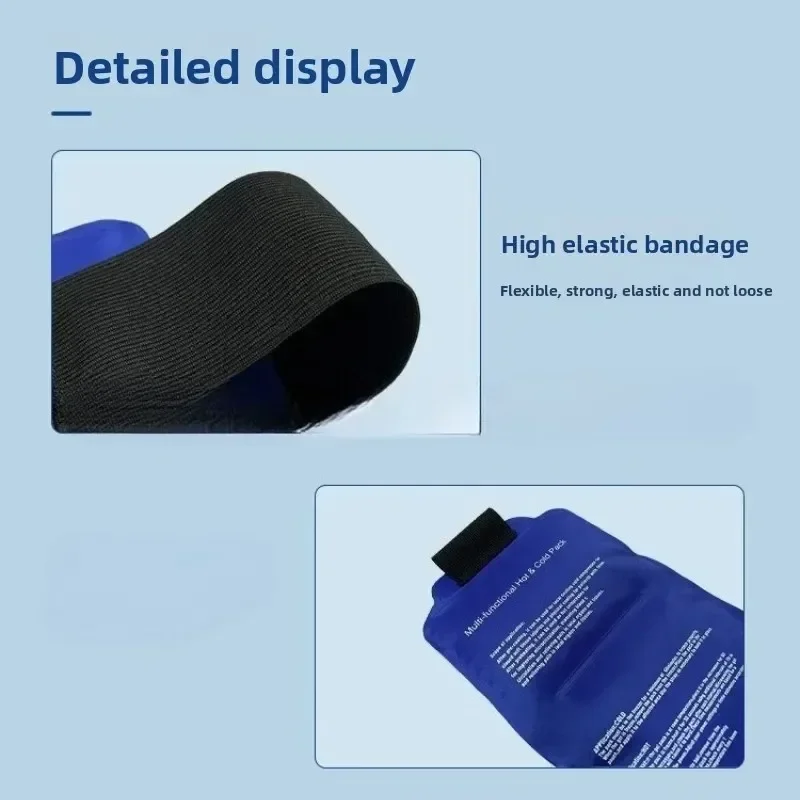 Wearable Ice Pack for Injuries Hot & Cold Therapy Wrap Reusable Gel Ice Pack for Back & Muscle Recovery with Secure Fastening