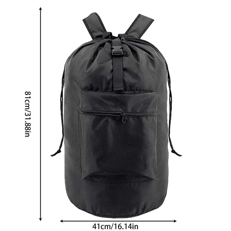 Laundry Hamper Backpack Waterproof Laundry Hamper Backpack Portable Adjustable Shoulder Straps And Pockets Dorm Laundry Bag For 6