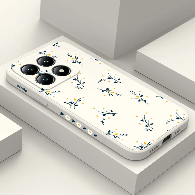 Elegant Floral Silicone Phone Case - Vibrant Design Protection Cover