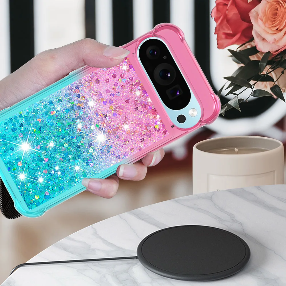 Bling Moving Liquid Glitter Waterfall Protective Phone Case