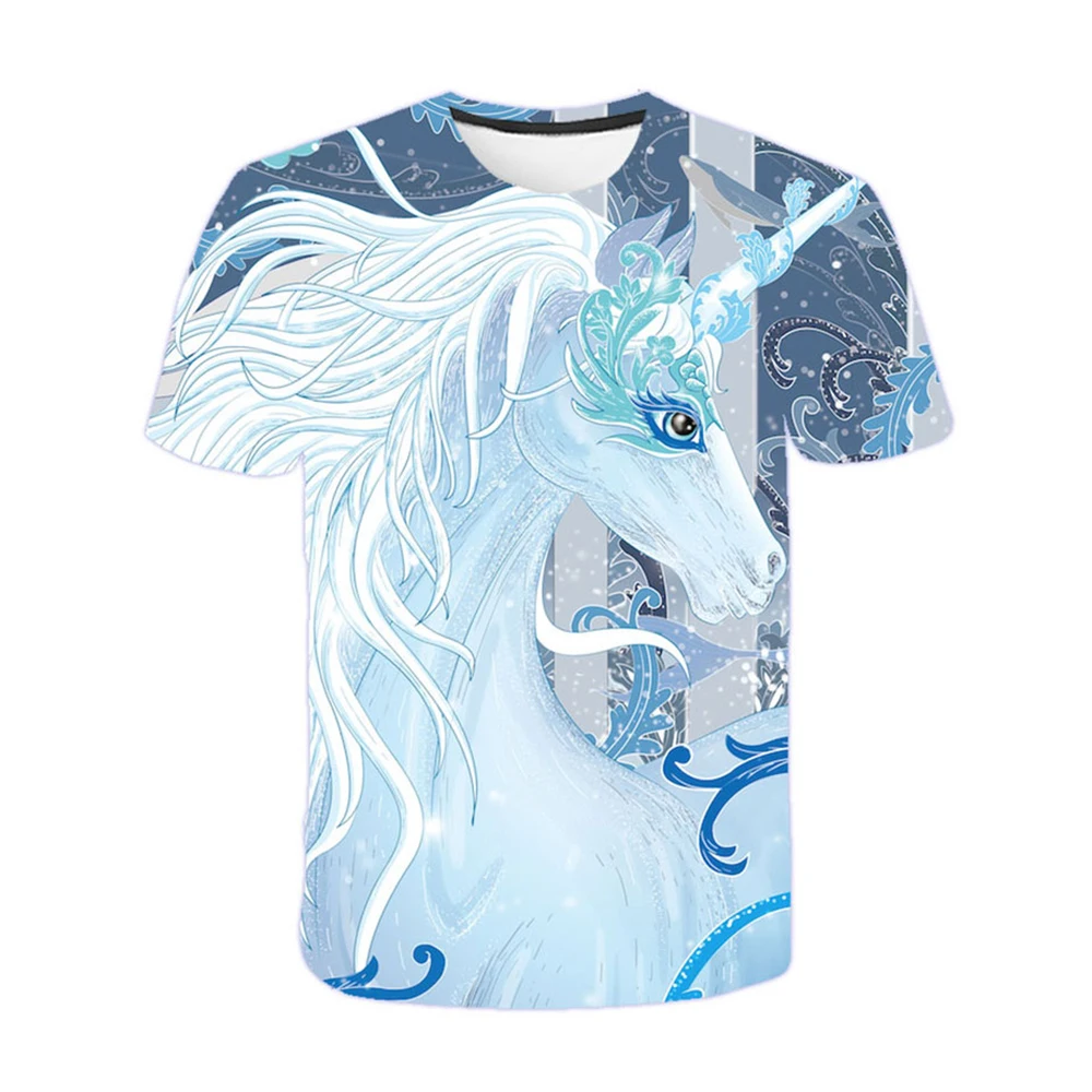 

Children's Unicorn T-Shirt Children for Boys Girls Kids Kid's Unicorn Cute Shirts Child Baby Toddler Cartoon Tee Tops Clothing