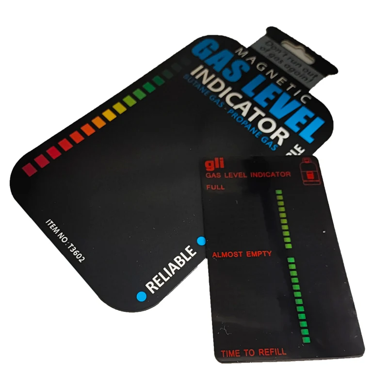 Gas Tank Level Indicator Gas Measurement Card Magnetic Gauge Caravan Bottle Temperature Tester Meter Measuring Stick