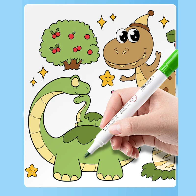 Coloring Paper Roll Graffiti Scroll Paper-cut Drawing Roll DIY Color Filling Paper for Kids Painting Paper 3 Meters 2