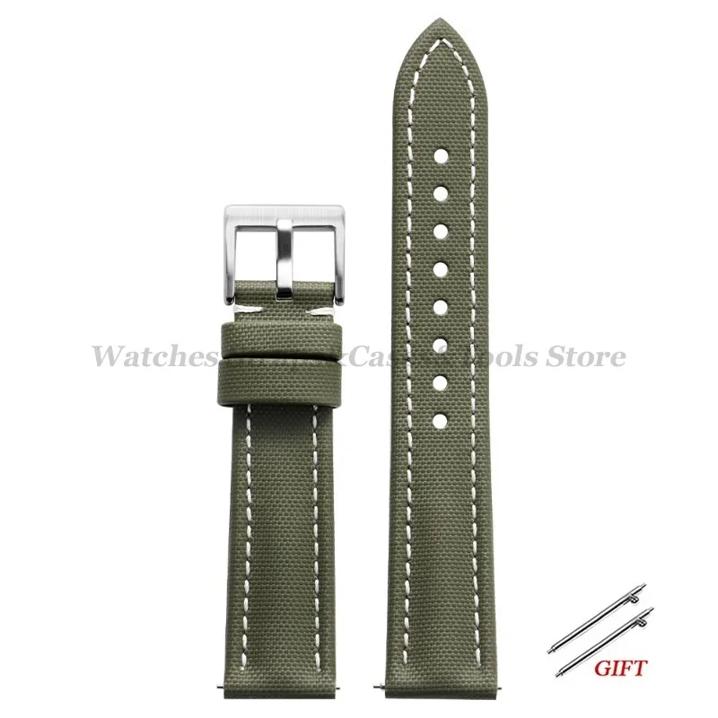 Premium Sailcloth Quick Release Watch Band - Men's Sport Replacement Strap