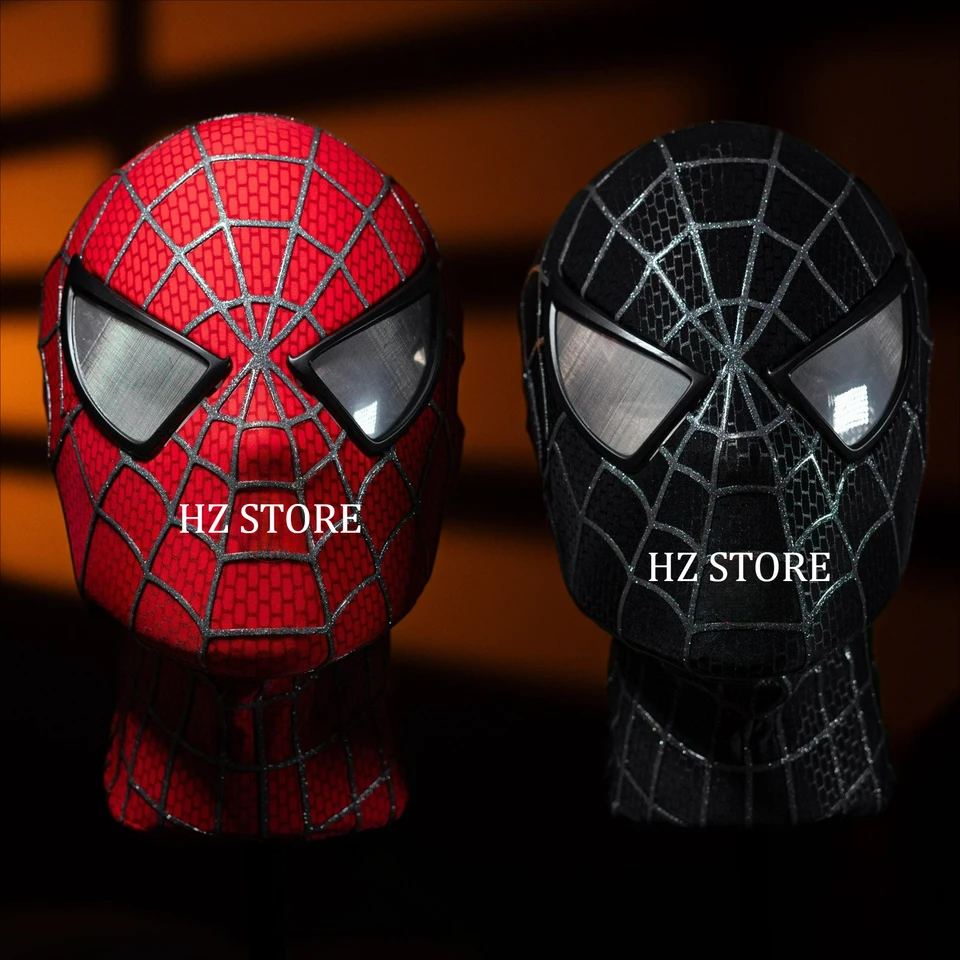 1:1 3D スパイダーマン トビー マスク フェイスシェルと取り外し可能な