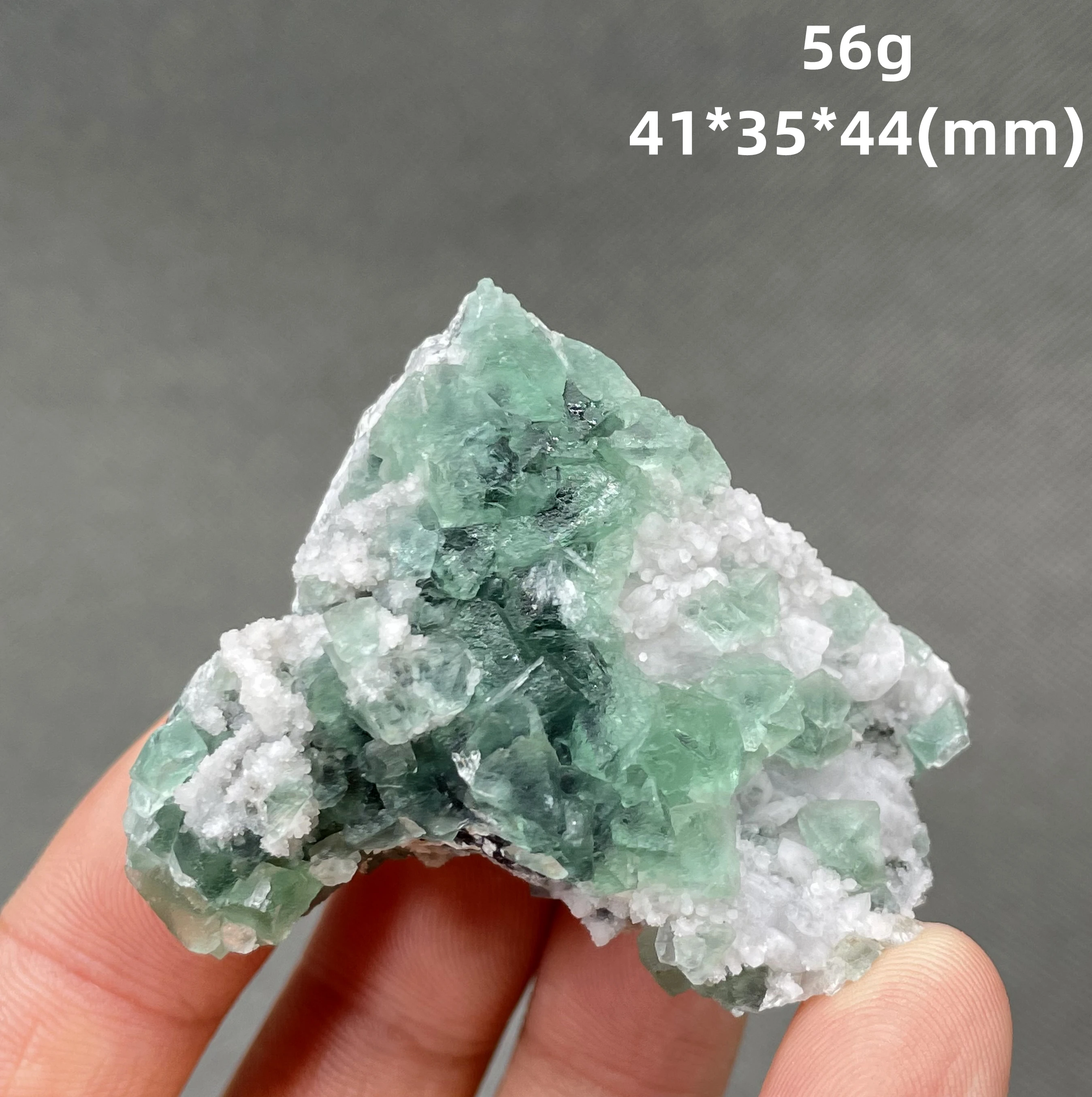 Natural rare Zhejiang octahedral fluorite mineral specimen + healing quartz crystals and stones rock gemstone 5