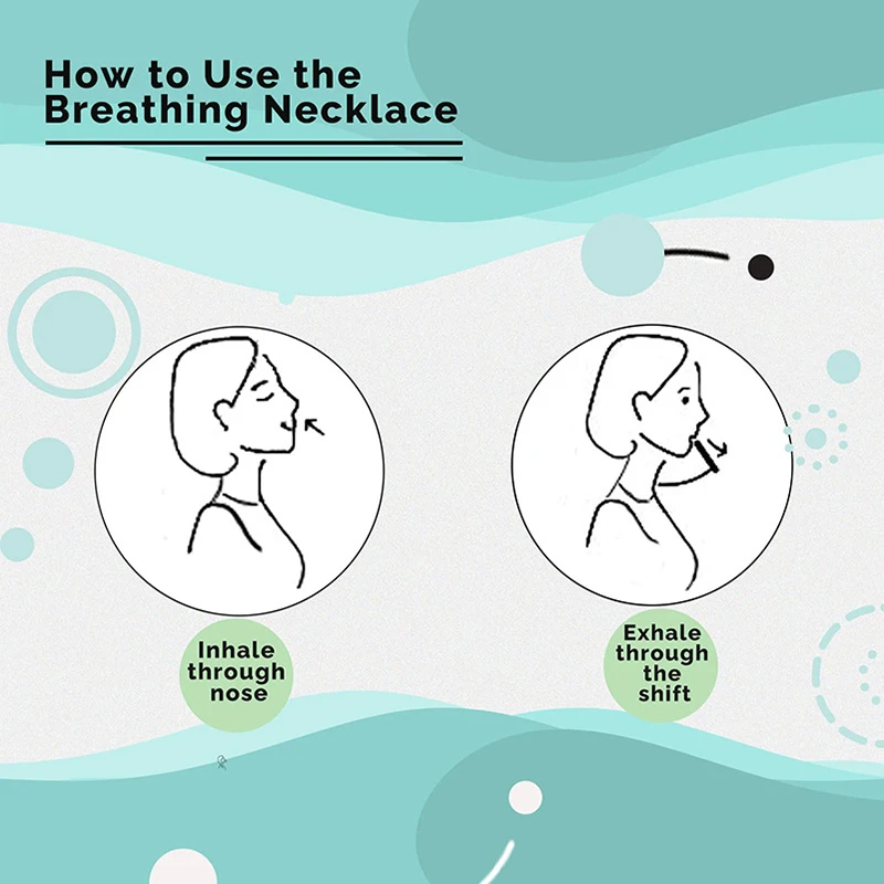 Aerosolry Breathlace Anti Vaping Necklace Stress Anxiety Necklace Natural Calming Relief Chain anti stress necklace