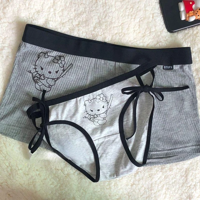 Sanrio Hello Kitty Calcinha Casal, Cuecas Boxer Masculinas, Roupa Interior  Respirável Confortável, Calças de Praia, Presentes Bonitos, 2Pcs -  AliExpress