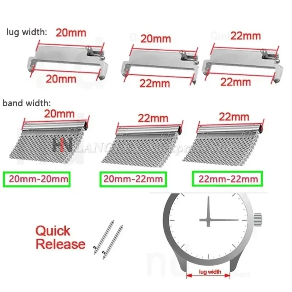 Versatile Quick Release Metal Strap Adapter