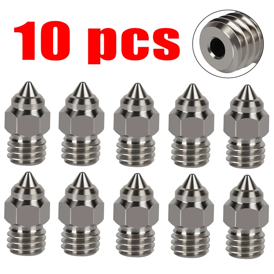 MK8 Nozzle For CR-6 SE Hard Steel Brass Copper Plated Nozzles for CR6 SE CR5 Pro Ender 3 S1 Pro CR10 V2 Ender5 Nozzle 0.4 0.6mm image 8