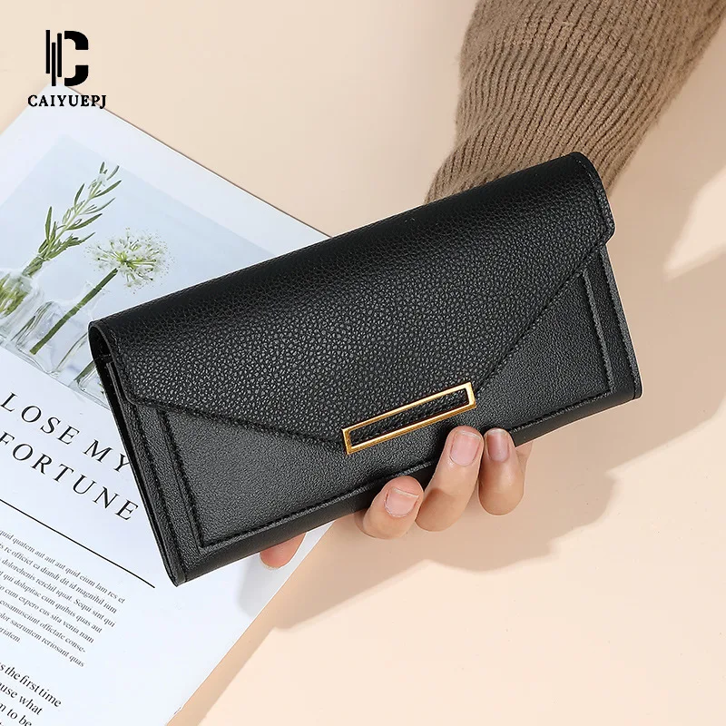 New Korean style Slim Card Wallet for Women - Retro Mini Multi-Function Organizer with Buckle, Thin Foldable Coin Purse cartera