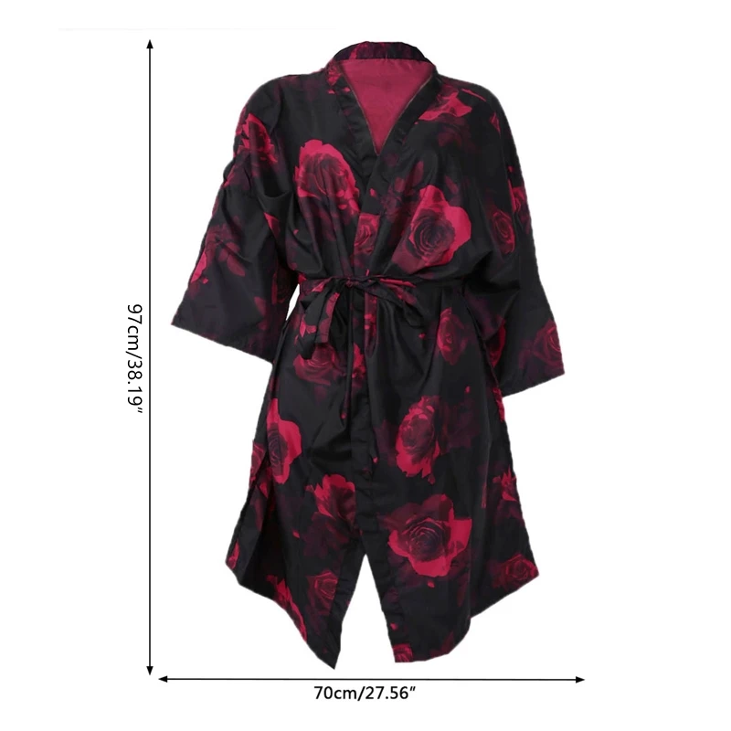 

Модное парикмахерское платье, накидка, халат для стрижки, фартук с принтом, водонепроницаемый антистатический, Прямая поставка