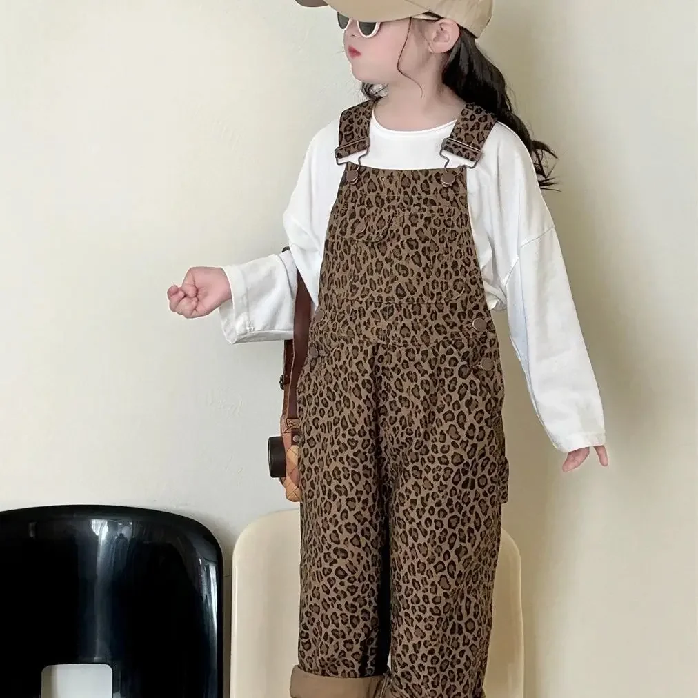 Girls Leopard Wide-Leg Pants 1