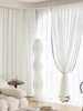 1pc french light   luxury linen mesh black edge small fragrant wind screen window screen 4