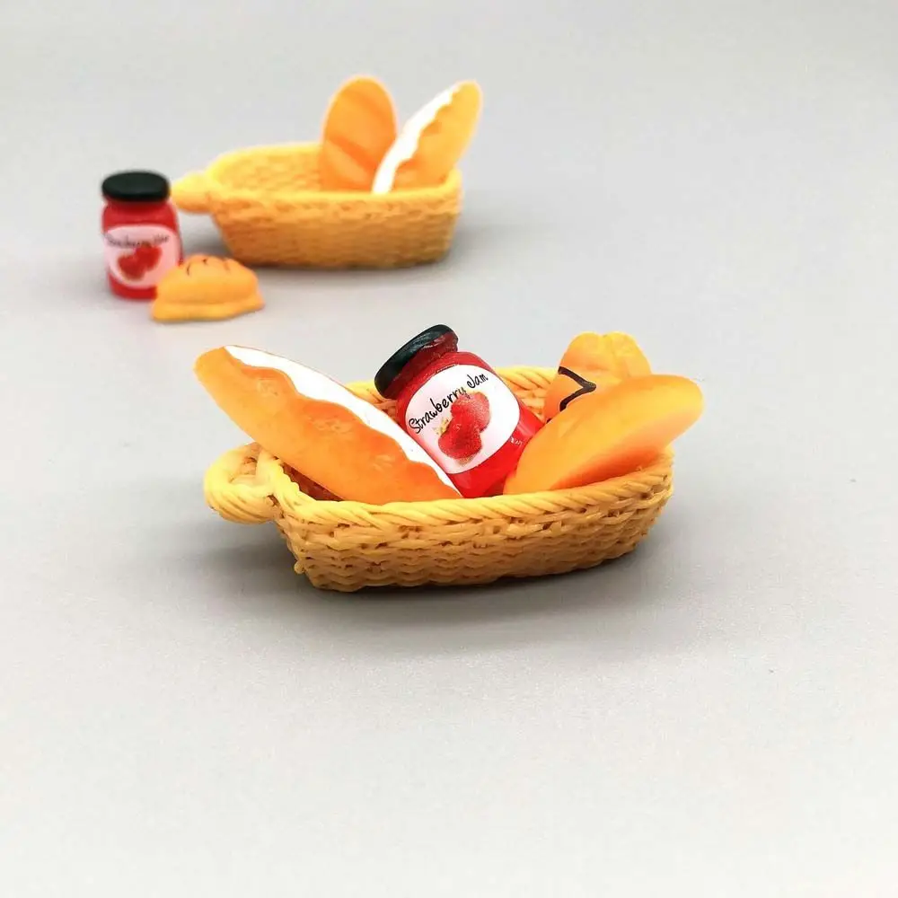 

Accessories Breakfast Miniature Jam Simulation Food Model Toys Dollhouse MIniature Simulation Breakfast Toy Kitchen Kids Toys