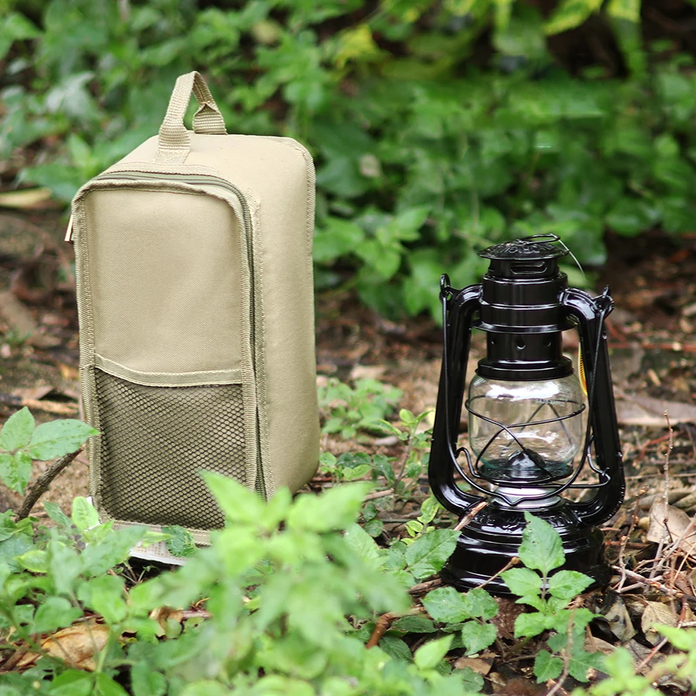 Lamp Storage Bag Portable Gas Lantern Carry Bag Waterproof Wear Resistant Outdoor Tools for Hiking Fishing Travel
