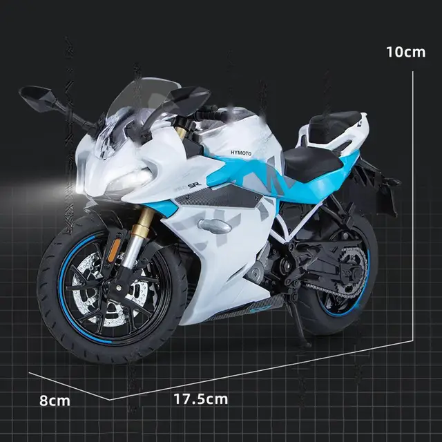 1/12 250SR War Eagle Alloy Motorcycle Model Simulation Car Ornament Toys For Children Gift Collection 6