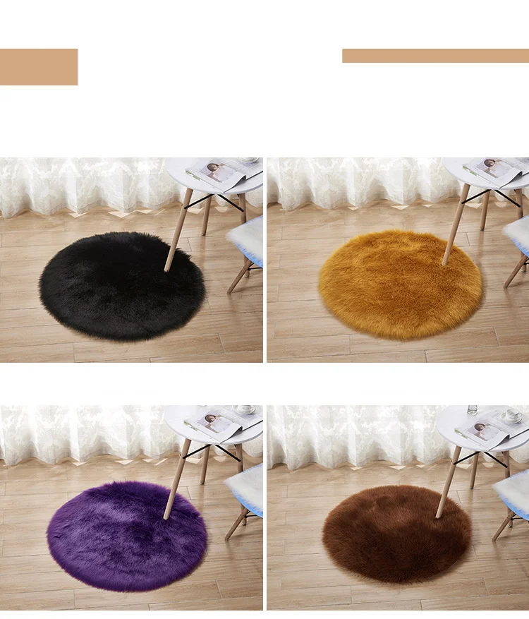 Plush imitation wool carpet, living room, cold proof foot mat, floor mat, decoration, anti slip mat, household use_voghion.com