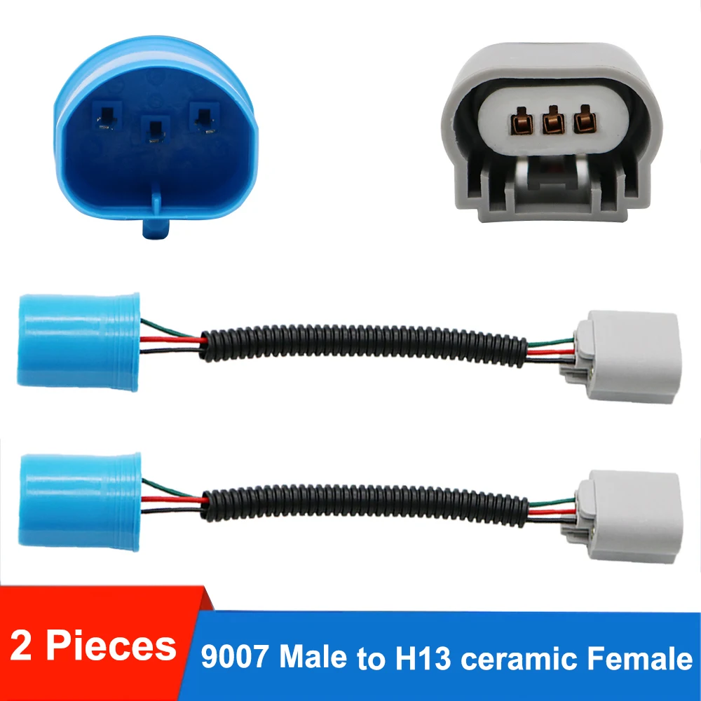 Adattatore Per Fari Auto H4 (9003) A H13 (9008), Cavo Di Conversione Femmina, Plug And Play Per Pick-up E SUV