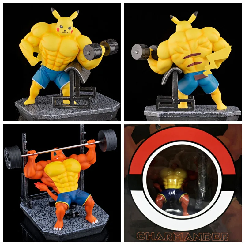 Figurine de collection GENERIQUE Figurine Pokémon Muscle Pikachu