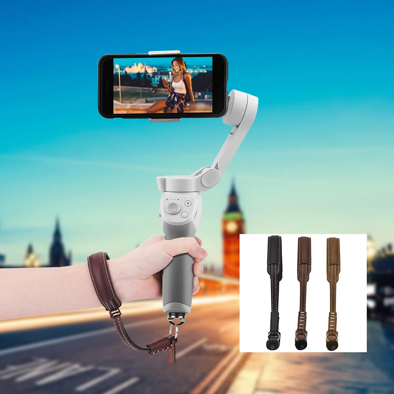 Cinturino Da Polso In Pu Cordino A Tracolla Per Dji Om 4/5/6 Zhiyun Smooth 4 Q Feiyu Vimble Vlog Pocket Moza Gimbal Accessori